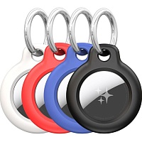 Комплект чехлов Dux Ducis PC Secure Holder with Key Ring для поисковой метки Apple AirTag Black/White/Blue/Red