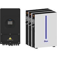 Система хранения энергии Deye SUN-6K-SG03 Black 6kW + 3 АКБ RW-M6.1-B 18.4kWh (51.2V/120Ah/6144Wh)