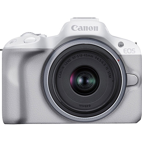 Беззеркальный фотоаппарат Canon EOS R50 Kit RF-S 18-45mm IS STM White (5812C030) UA