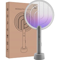 Электрическая мухобойка DKT Electric Mosquito Swatter Grey
