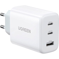 Мережевий зарядний пристрій Ugreen CD275 65W 2xUSB-C 1xUSB-A Fast Charger White (90496) - придбати в Дніпрі, Україні: ціна, характеристики | інтернет-магазин TOUCH