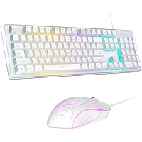 Комплект (клавіатура + мышь) MageGee K1 Combo White (6971969723870-UA) - придбати в Дніпрі, Україні: ціна, характеристики | інтернет-магазин TOUCH