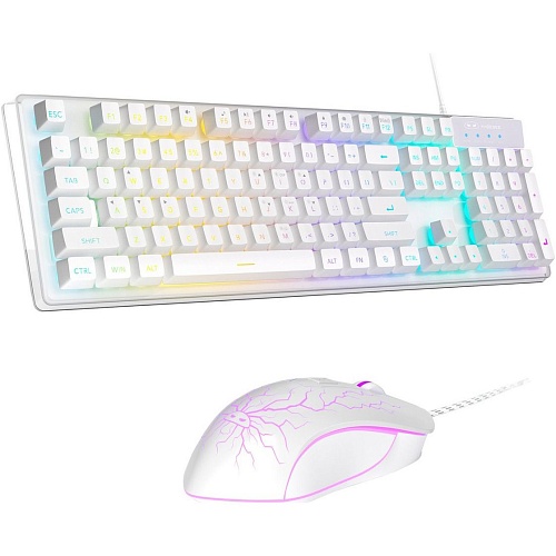 Комплект (клавиатура + мышь) MageGee K1 Combo White (6971969723870-UA)