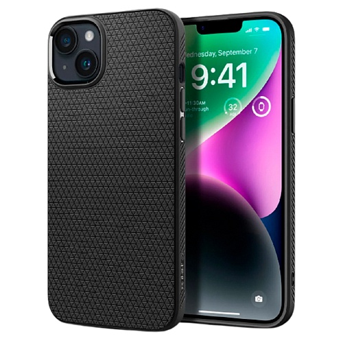 Чехол Spigen Liquid Air Case для Apple iPhone 14 Plus Matte Black (ACS04891)