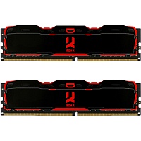 Модуль памяти DDR4 Goodram Iridium X 32GB (2x16GB) 3200MHz Black (IR-X3200D464L16A/32GDC)