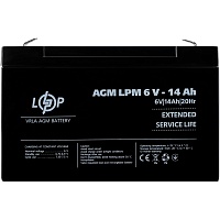 Аккумулятор LogicPower AGM 6V (6V/14Ah/84Wh) (4160)