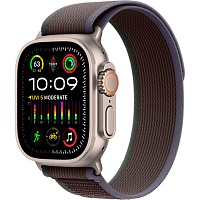 Смарт-часы Apple Watch Ultra 2 49mm Natural Titanium Case with Blue/Black Trail Loop M/L (MRF63)