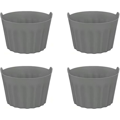 Форма для аэрогриля DK Cooking mold 65x65мм 4шт Gray 