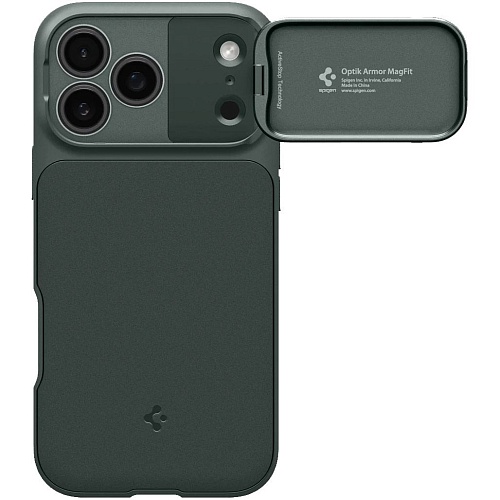 Чохол Spigen Optik Armor для iPhone 17 Pro Max Abyss Green (ACS09901) - придбати в Дніпрі, Україні: ціна, характеристики | інтернет-магазин TOUCH