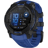 Смарт-часы Garmin Instinct 3 AMOLED 45mm Black with Blue Band (010-02936-03)
