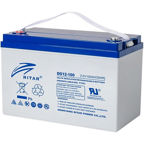 Аккумулятор Ritar GEL 12V (12V/100Ah/1200Wh) (DG12-100) 