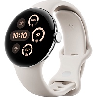 Смарт-часы Google Pixel Watch 3 41mm Matte Polished Silver/Porcelain Band