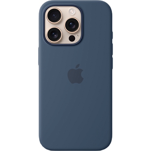 Чехол Apple Silicone Case with MagSafe для iPhone 16 Pro Denim (MYYK3ZM/A)
