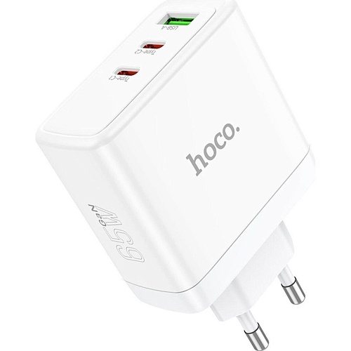 Мережевий зарядний пристрій Hoco N30 Glory PD65W White (784155) - придбати в Дніпрі, Україні: ціна, характеристики | інтернет-магазин TOUCH