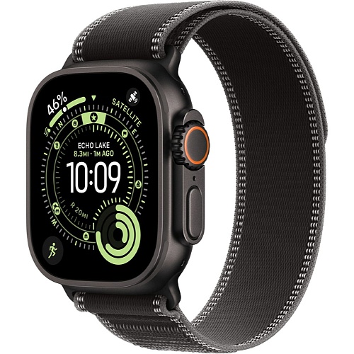 Смарт-часы Apple Watch Ultra 3 49mm Black Titanium Case with Black/Charcoal Trail Loop S/M (MF1D4)