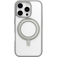 Чехол Blueo Frosted Magnetic Case Rotatable Stand with MagSafe для Apple iPhone 16 Pro Grey