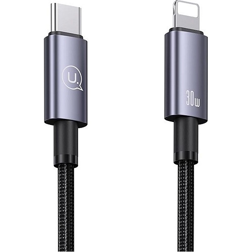 Кабель Usams US-SJ665 USB-C to Lightning 30W 3A 2.0m Tarnish (SJ665USB01)