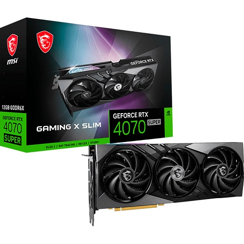 Видеокарта MSI GeForce RTX 4070 SUPER 12G Gaming X Slim (912-V513-619)