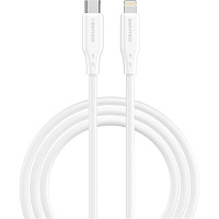 Кабель Senteo SL-04 Embossed Silicone USB-C to Lightning 30W 1m White - придбати в Дніпрі, Україні: ціна, характеристики | інтернет-магазин TOUCH