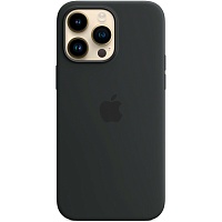 Чехол Silicone Case с MagSafe для Apple iPhone 14 Pro Max (Midnight) ААА