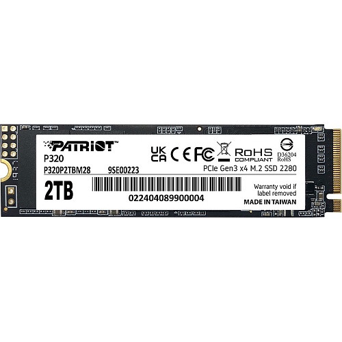 SSD накопитель Patriot P320 2TB M.2 NVMe (P320P2TBM28)