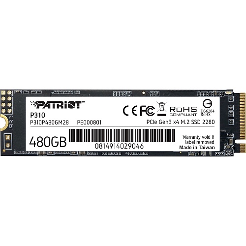 SSD накопитель Patriot P310 480GB (P310P480GM28)