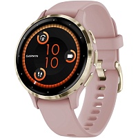 Смарт-часы Garmin Venu 3S Soft Gold Stainless Steel Bezel with Dust Rose Case and Silicone Band (010-02785-03/53)