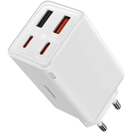 Сетевое зарядное устройство Baseus GaN6 Pro + Cable USB-C to USB-C White (P10162701213-00)