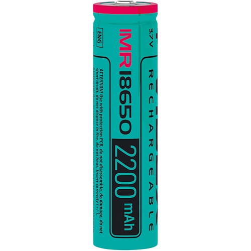 Аккумулятор Videx 18650 2200mAh Li-ion 1шт (IMR18650/2200/1BLK)