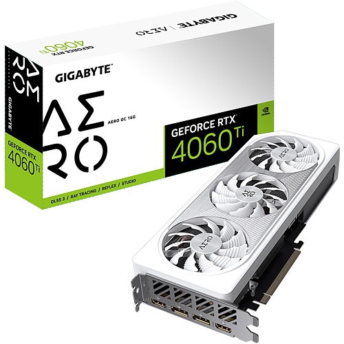 Видеокарта Gigabyte GeForce RTX 4060 Ti AERO OC 16G (GV-N406TAERO OC-16GD)
