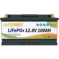 Акумулятор FlyPower LiFePO4 12V (12.8V/100Ah/1280Wh) - придбати в Дніпрі, Україні: ціна, характеристики | інтернет-магазин TOUCH