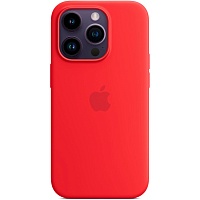 Чехол Silicone Case с MagSafe для Apple iPhone 14 Pro (Product Red) ААА