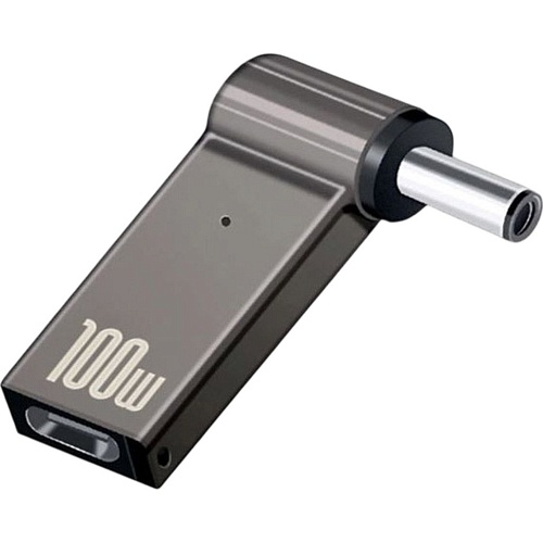 Переходник STLab USB-C Female to DC Male Jack 5.5x2.1mm PD 100W Black