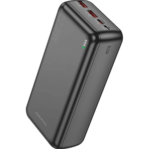 Зовнішній акумулятор Borofone BJ38B Power 30000mAh 22.5W Black - придбати в Дніпрі, Україні: ціна, характеристики | інтернет-магазин TOUCH
