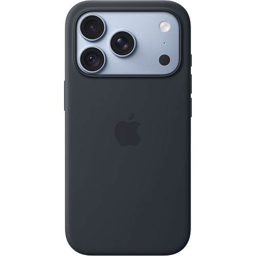 Чехол Apple Silicone Case with MagSafe для iPhone 18 Pro Navy Blue (MK8X4)