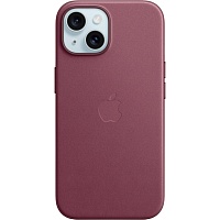 Чехол FineWoven Case with MagSafe для iPhone 15 Mulberry AAA
