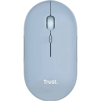 Мышь Trust Puck Rechargeable Wireless Ultra-Thin Silent Blue (24126)