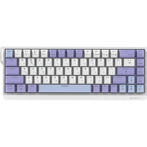 Клавіатура Ajazz x NacodeX NK68 V2 Red Switch Purple/White/Blue (NK68-V2-R-PWB) - придбати в Дніпрі, Україні: ціна, характеристики | інтернет-магазин TOUCH
