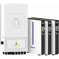Система хранения энергии Deye SUN-8K-SG05LP1-EU 8kW + 3 АКБ RW-M6.1-B 18.4 kWh (51.2V/120Ah/6144Wh)