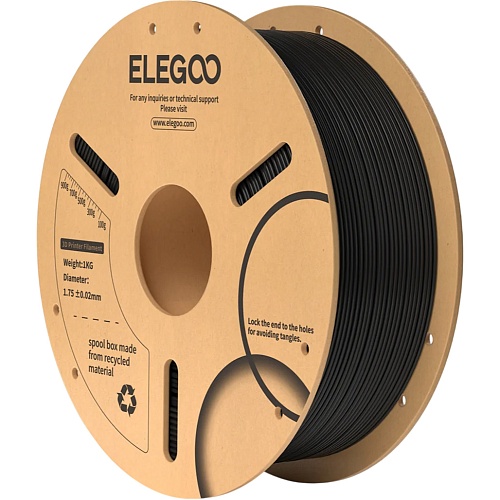 Филамент для 3D-принтеров Elegoo PLA 1kg Black (50.203.0038)