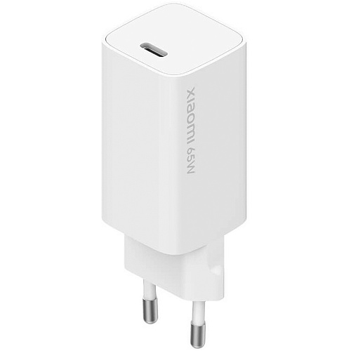 Сетевое зарядное устройство Xiaomi Mi 65W Fast Charger with GaN Tech Type-C White (BHR4499GL, AD65GEU)