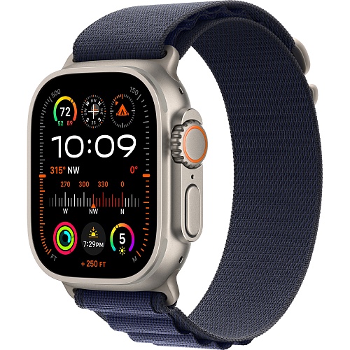 Смарт-часы Apple Watch Ultra 2 49mm Natural Titanium Case with Navy Alpine Loop Large (MXN03)