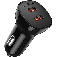 Автомобільний зарядний пристрій Choetech TC0008 40W 2xUSB-C PD Car Charger Black - придбати в Дніпрі, Україні: ціна, характеристики | інтернет-магазин TOUCH