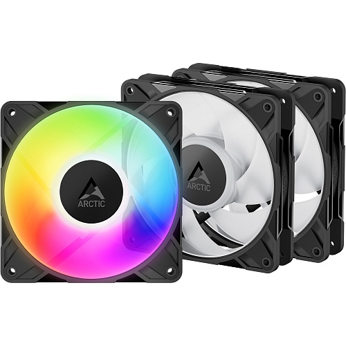 Комплект корпусных вентиляторов Arctic P12 Pro A-RGB LN 3-Pack Black (ACFAN00347A)
