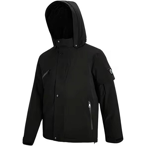 Термокуртка Ninetygo Windproof Anti-Drilling Hooded Down Jacket Size L Black (6941413233019)