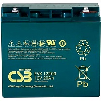 Акумулятор CSB AGM 12V (12V/20Ah/240Wh) (EVX12200) - придбати в Дніпрі, Україні: ціна, характеристики | інтернет-магазин TOUCH