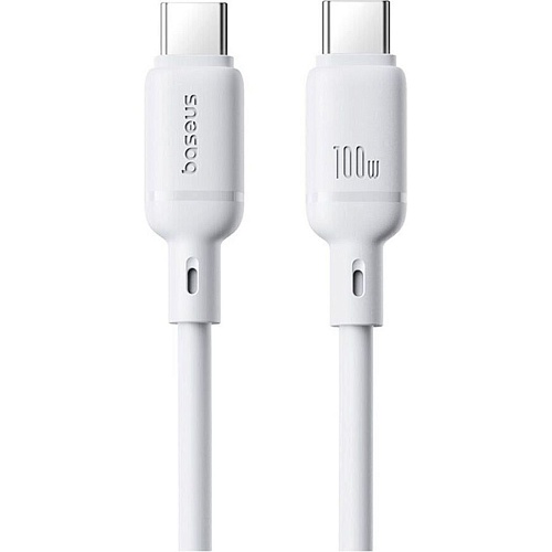 Кабель Baseus Silky Series Type-C to Type-C 100W 1m White (P10377704213-00) 