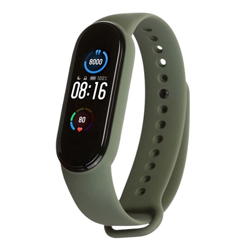 Силиконовый ремешок для Xiaomi MI Band 5 / MI Band 6 (Khaki)