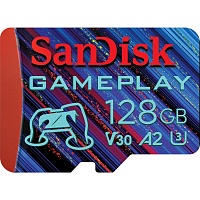 Карта памяти SanDisk microSDXC GamePlay 128GB UHS-I U3 A2 V30 (SDSQXAA-128G-GN6XN)