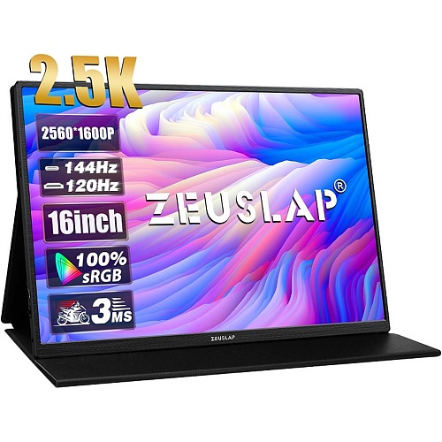 Портативний монітор Zeuslap P16K Black - придбати в Дніпрі, Україні: ціна, характеристики | інтернет-магазин TOUCH